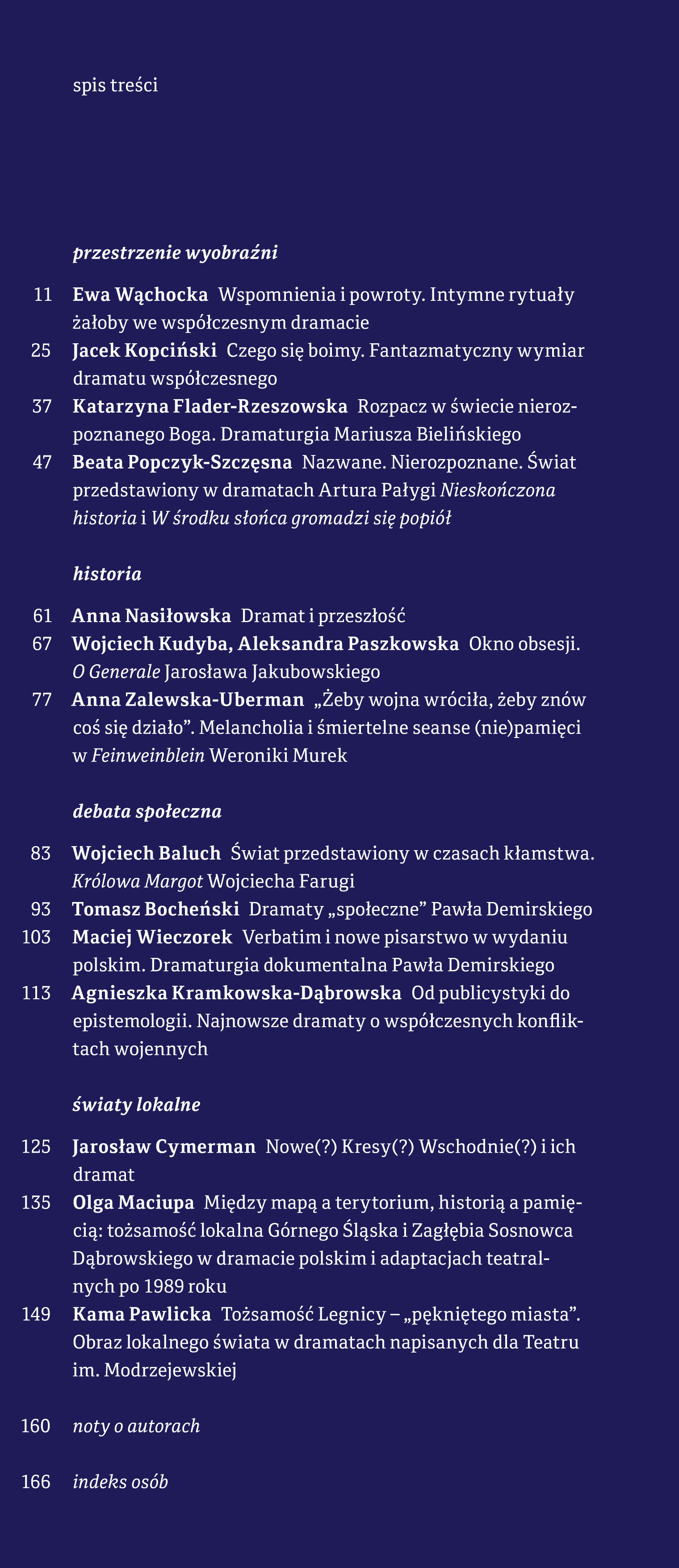 Świat (w) polskiej dramaturgii najnowszej